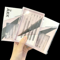 AKK false eyelash womens single cluster natural super-emulation self-glued fairy hair grafting sandwich fish tail a type single mixed eye