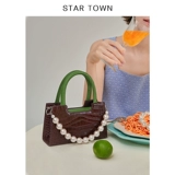 Цепь, металлическая сумка ручной работы, акриловые бретели, делается под заказ