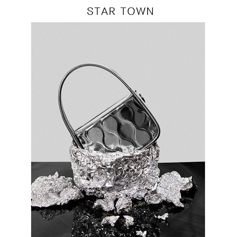 STARTOWN Star Town Original Design Tote Bag 2022 New Front Layer Cowhide Tide Fashion Cross-body Square Bag