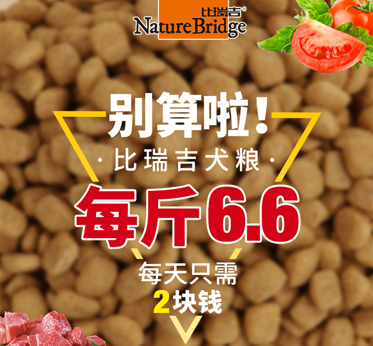 Thức ăn cho chó Bi Ruiji số lượng lớn 500 gram chó con chó trưởng thành thức ăn được gọi là Jin Mao Teddy thức ăn cho chó đất xé - Chó Staples do an cho cho