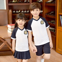 Kindergarten Garden Clothes Summer Short Sleeve Korean Academy Style Sportuniforms Primary and Secondary School Students Games Class Clothes Set