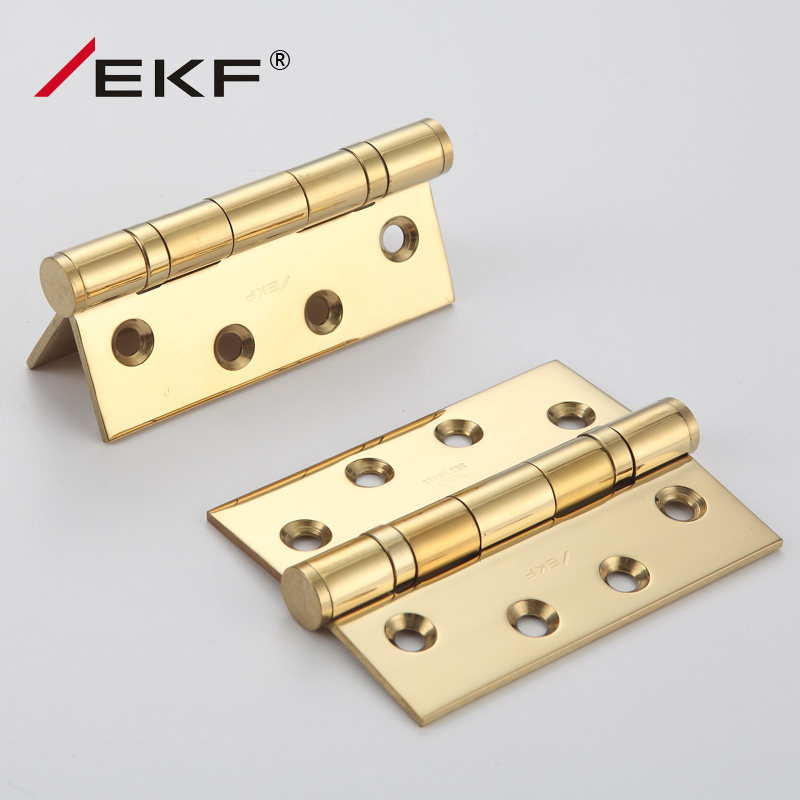 German EKF hinge bright gold level-out bearing hinge hinge door wooden door loose-leaf 4 inch single piece price