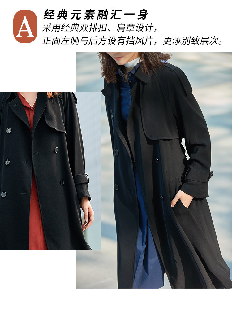 Trench pour femme GIRDEAR   en Polyester - Ref 3227114 Image 12