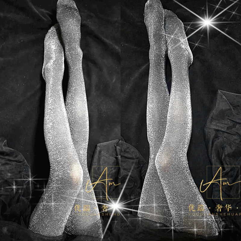 26 Spring and Autumn New Products: Medium-Thick, Ultra-Shiny Silver Thread Pantyhose, Sexy and Alluring, Wild Clubbing Socks, Internet-Famous Stockings for Women 26 Spring and Autumn New Products: Medium-Thick, Ultra-Shiny Silver Thread Pantyhose, Sexy and Alluring, Wild Clubbing Socks, Internet-Famous Stockings for Women