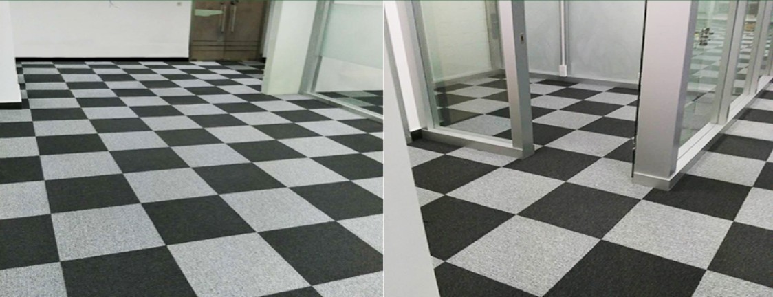 PVC phòng vé phòng ngủ phòng khách thảm vuông nhiễu khảm bằng chứng chống tĩnh phòng bi-a thảm - Thảm thảm trải giường