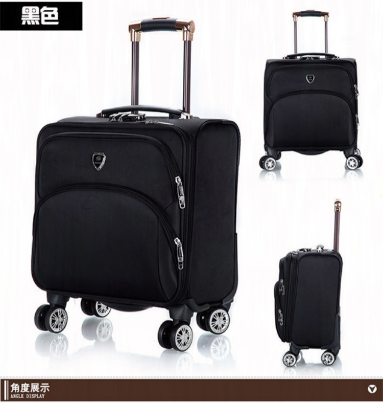 18 inch vali nhỏ nữ mini xe đẩy trường hợp nam kinh doanh du lịch lên máy bay oxford vải mặt cắt ngang vali hộp mềm vali supreme
