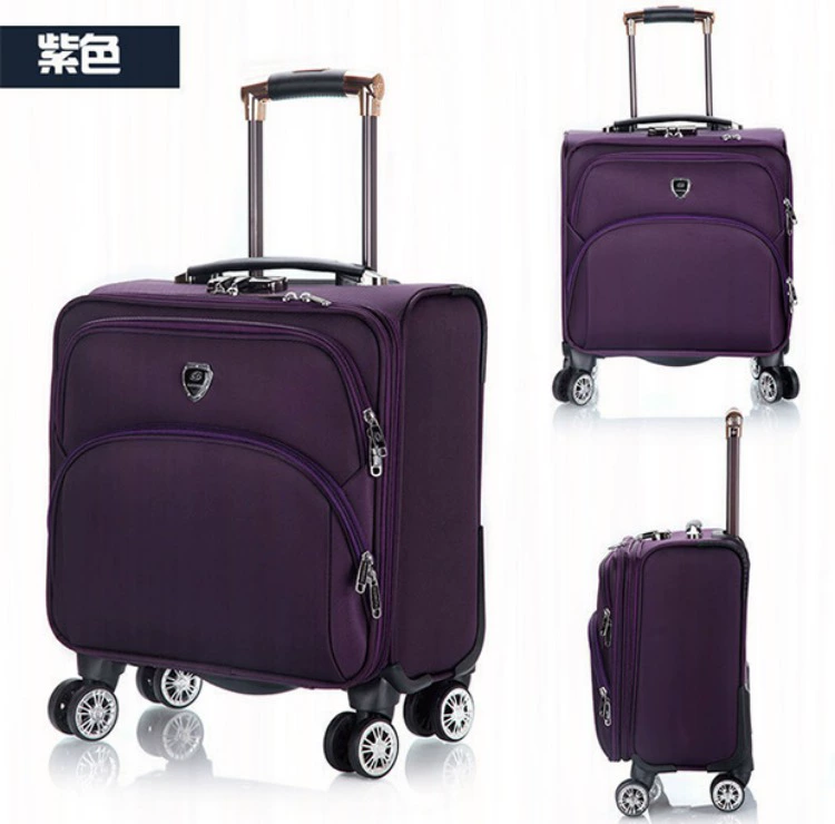 18 inch vali nhỏ nữ mini xe đẩy trường hợp nam kinh doanh du lịch lên máy bay oxford vải mặt cắt ngang vali hộp mềm vali kéo cao cấp