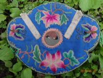 Hand embroidered Miao embroidery old embroidery National embroidery pine peach embroidery * HM series embroidery piece 310