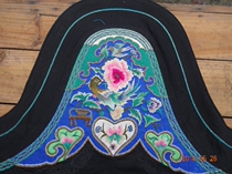 Pure hand embroidered seedlings embroidery pieces old embroidery ethnic embroidery * flower bib 2