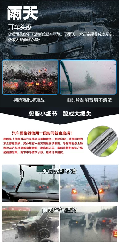 Cần gạt nước sửa chữa phụ kiện xe không lưỡi gạt nước với thợ sửa chữa gạt nước ba phần