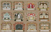 Cross stitch drawing source file XSD December Little House 3