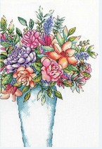 Cross stitch source file gorgeous bottle flowers