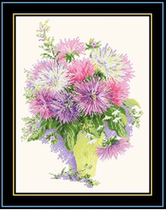 Cross-stitch source file Riolis 1389 chrysanthemum anchor