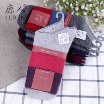 Deer womens socks 6015 womens autumn and winter thickened rabbit wool socks warm and cold elastic womens wool socks