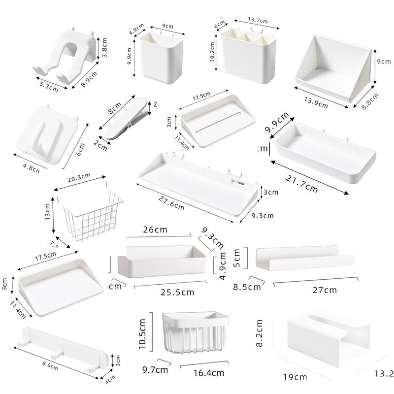 Perforated Board Accessories 16-Hole Spacing Hook Hanger Parts Box Set Study Room Storage Rack Wall Shelf Tray Perforated Board Accessories 16-Hole Spacing Hook Hanger Parts Box Set Study Room Storage Rack Wall Shelf Tray