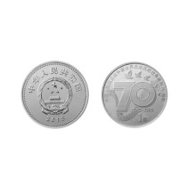  New rewinding -- Commemorative coin for the 70th anniversary of the victory of the Anti-Japanese War in 2015 Anti-Japanese War 1 yuan commemorative coin fidelity