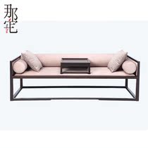 New Chinese solid wood sofa spot water curo sofas combined retro clear and clear full house custom furniture modern sofa