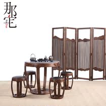 New Chinese Solid Wood Tea Table Chair Creative Round Table Modern Minimalist Tea Table China Wind Zen furniture Customized