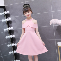 Child Presenter Gown Girl Temperament Evening Dress High End Pink Great Boy Birth Day Princess Dresses Piano Small Short Skirt
