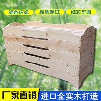 Kindergarten Wood wu shui chuang children bed Pine pupils managed bed for children die die chuang