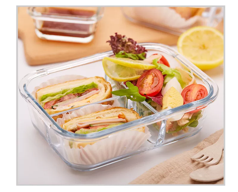 Net đỏ tách kính hộp ăn trưa nữ nhân viên văn phòng hộp ăn trưa lò vi sóng đặc biệt sưởi ấm bát sinh viên hộp cách nhiệt nam - Hộp cơm điện sưởi ấm
