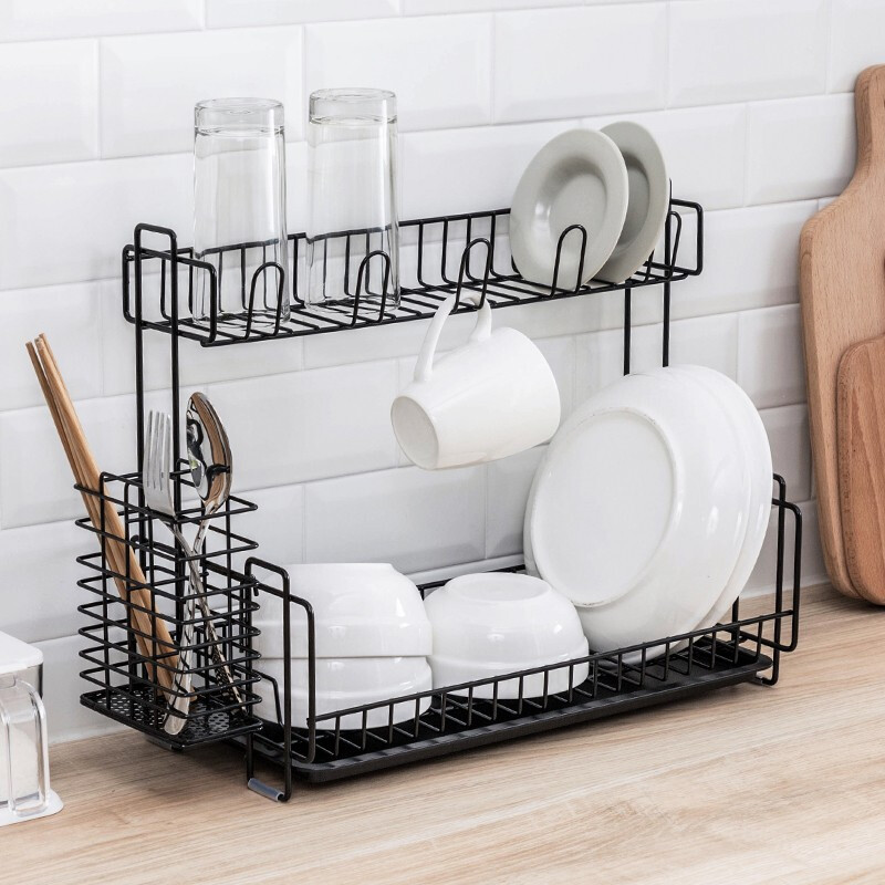 Tableware Drain Racks Home Chopsticks Bowls Dish Racks Sink Multilayer Contained Shelve Racks Dry Bowls Drip Racks