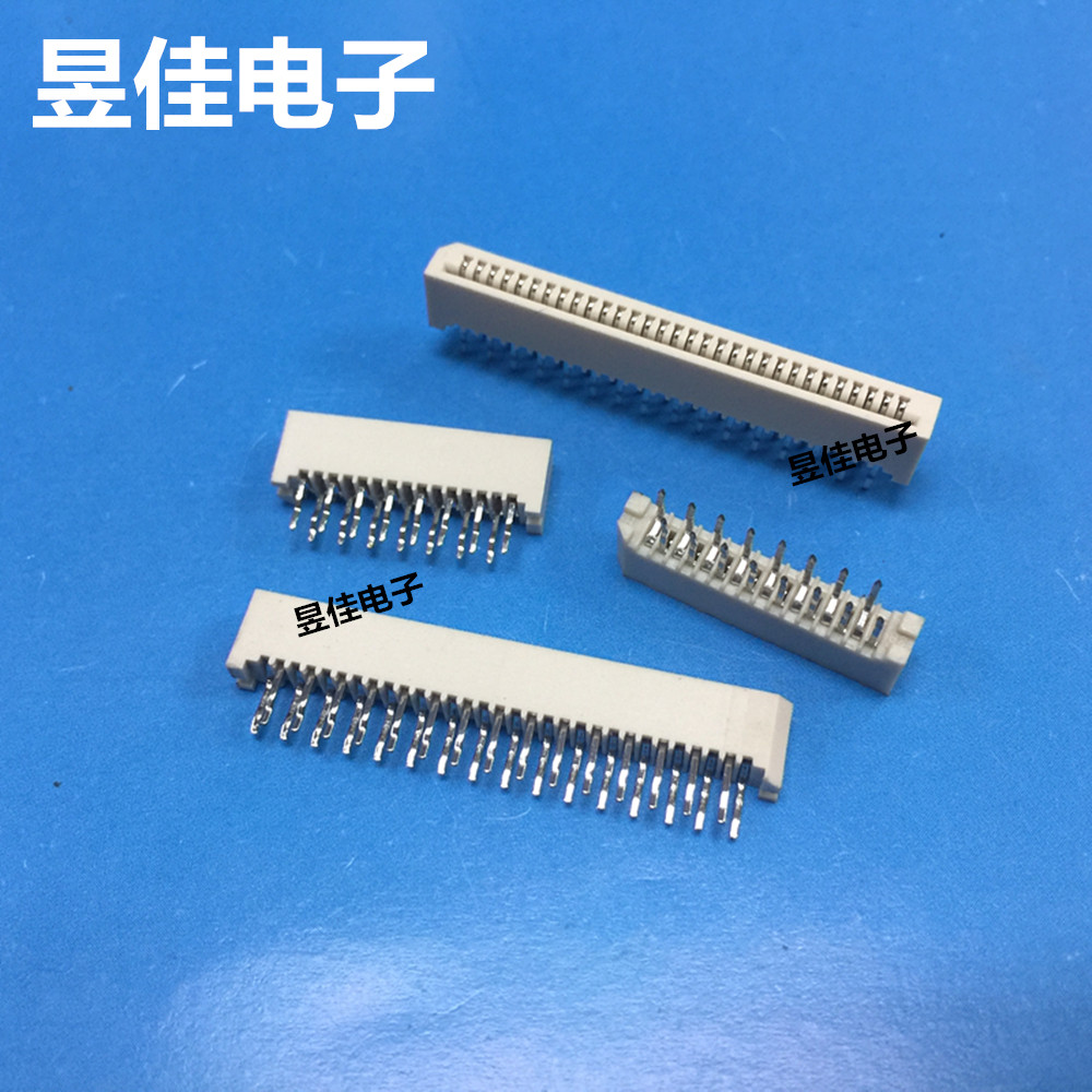 FPC 1 0 pitch 30PIN double row transplacement foot in-line suitable for 0 3MM soft wire