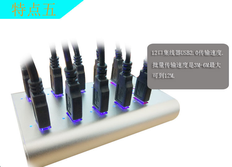 2.0 Multi-port máy tính hub USB HUB chia photocopy với dây mở rộng dải điện ba - USB Aaccessories cáp type c