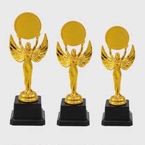 Trophy custom-made sports competition honor printing souvenir creative production plastic angel placard School
