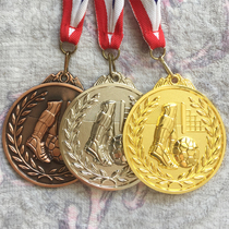 Competition games medals Metal football medals customized custom gold and silver bronze medal Football game trophy