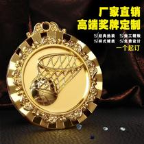 Medals custom Basketball games Gold medal listing Medal of honor production of general metal medals
