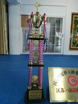 Trophy Custom Metal Trophy Taekwondo Competition Trophy Extra Large Group Engraving Custom Four Pillars