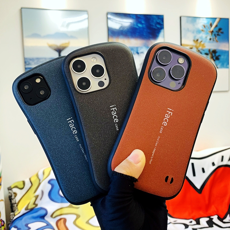 Iface Is Suitable for Apple 15 Phone Case, Matte Curved Anti-Drop 14Plus Protective Case, Thick 13Promax Case, 12Mini Case, Korean Style Small Waist 11 Case, Unisex Couple Lanyard Case, Full Coverage 12