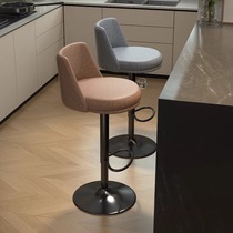 Home island bar chair lifting high stool bar chair light luxury cashier backrest chair counter bar stool rotating