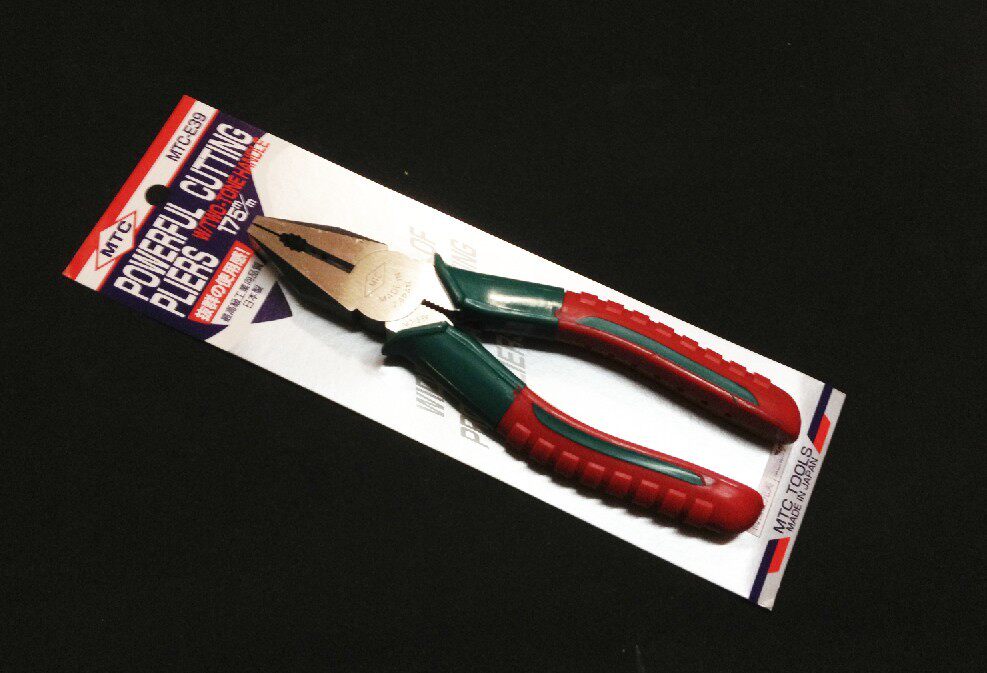 Original Japanese vise MTC-E39 electrician flat pliers 7 inch wire pliers 175mm