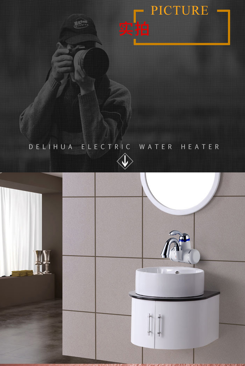 bồn nước nóng năng lượng mặt trời Delihua vòi nước nóng tức thì máy nước nóng nhà bếp nóng và lạnh bình nước nóng rossi 30l