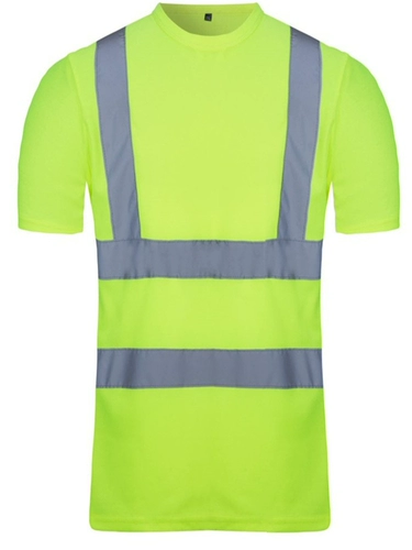 Светоотражающая флуоресцентная безопасная футболка подходит для мужчин и женщин для работы