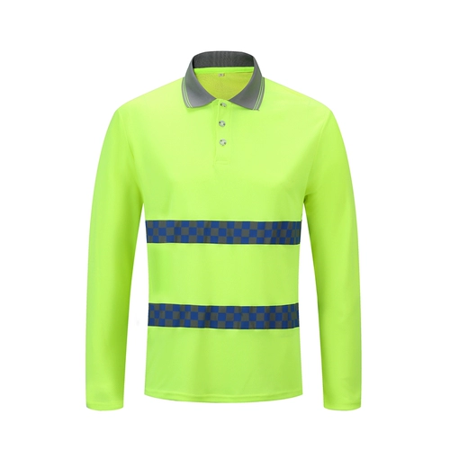 Быстроосущную рефлексивную футболку по безопасности дорожного обеспечения.