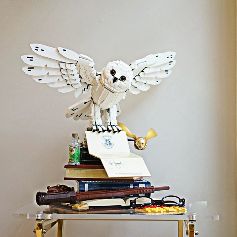 Harry Potter Hedwig Owl Gringotts Castle Bank Building Blocks Toy Bricks Birthday Gift