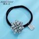 Bà Zhang buộc tóc mới dây thun giả ngọc trai rhinestone sợi dây tóc tinh tế nữ đơn giản ngọt ngào vòng đeo tóc - Phụ kiện tóc