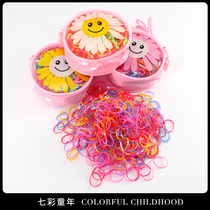 Disposable rubber band Daily affordable set cute little leather cover head rope female Hairband floral headdress accessories hair accessories