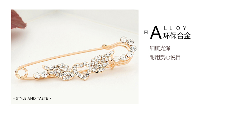 Hàn quốc phiên bản của rhinestone trâm đồ trang sức cung lớn trâm trâm phụ kiện khăn choàng khóa ngực khóa nữ trâm cổ áo cài áo nữ