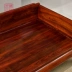 Yimeng Yum Micro lõm Dalbergia Red Rosewood Giường La Hán 3 màn hình bằng gỗ gụ Trung Quốc Đi văng Thư giãn Nội thất Zen - Giường