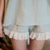 Bộ đồ ngủ nữ mùa hè phong cách hàn quốc ngọt ngào có thể mặc bên ngoài quần áo sinh hoạt cotton tinh khiết dễ thương kiểu công chúa kiểu mới tay ngắn nữ ở nhà - Giống cái