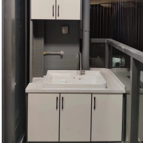 ceramic laundry basin with shower board sink washing board balcony ultra-deep basin washing basin home integrated