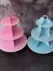 Birthday party cake tray Dessert table point thickened thickened paper three-layer cake shelf Multi-layer decoration