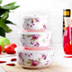 hộp đựng cơm cắm điện Xương sứ hộp cơm trưa lò vi sóng hộp ăn trưa hộp tươi bát sứ hộp cơm ba mảnh có nắp đậy - Hộp cơm điện sưởi ấm hộp cơm điện 3 tầng loại nào tốt
