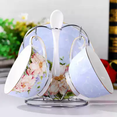 Ceramic coffee cup set creative high-end simple cup Bone China black tea cup Couple coffee cup European style