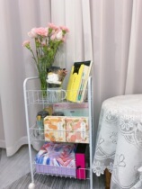  Kitchen storage rack Trolley Living room finishing rack Tool car Bathroom supplies storage rack Car bookshelf vegetable basket