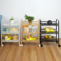  Beauty trolley Hair trolley Bedroom cosmetics storage rack Bathroom storage car Living room finishing rack with wheels